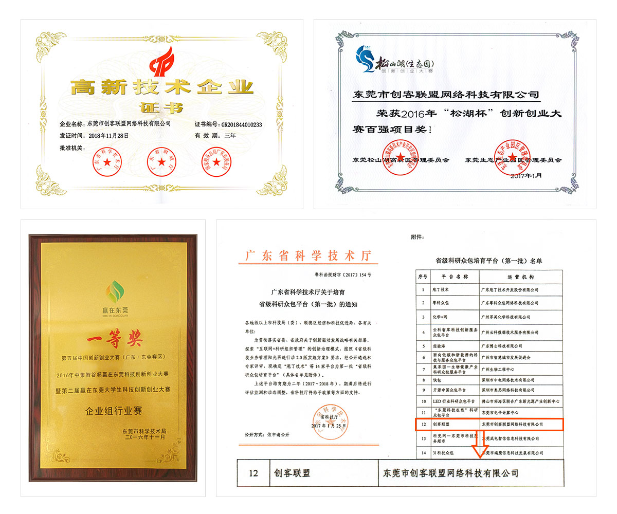 e鍵打印獲獎榮譽證書
