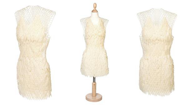 3D打印衣服越來越普遍 服裝設(shè)計(jì)專業(yè)學(xué)生3D打印裙子_e鍵3D打印服務(wù)