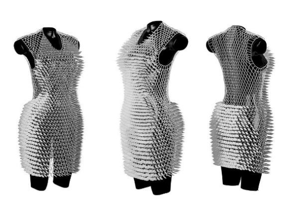 3D打印衣服越來越普遍 服裝設(shè)計(jì)專業(yè)學(xué)生3D打印裙子_e鍵3D打印服務(wù)