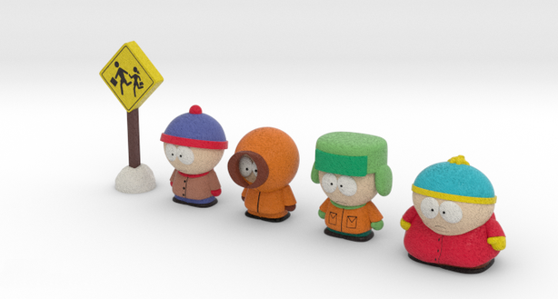 <<南方公園>>動漫慶祝第20季 3D打印人物玩偶 <<南方公園>>動漫慶祝第20季 3D打印人物玩偶